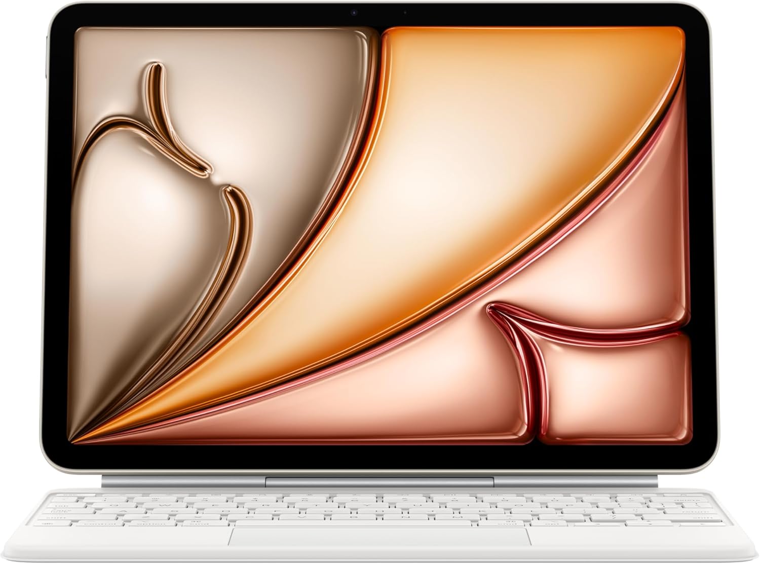 Detalle de Apple Magic Keyboard Case für das 11" iPad Air (M3) – integriertes Trackpad-Keyboard in Weiß