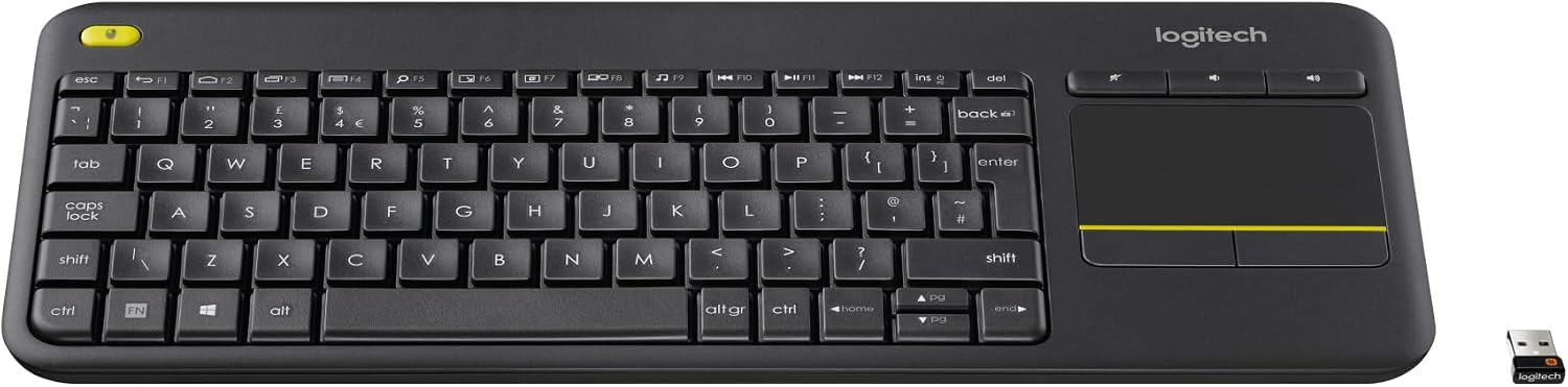 Detalle 2 de Logitech K400 Plus Tastiera Wireless Touch TV