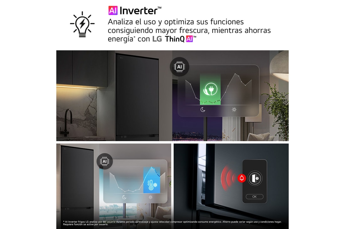 Detalle 1 de LG GBBSJ21EPY Frigorífico combi 375 l Inox antihuellas