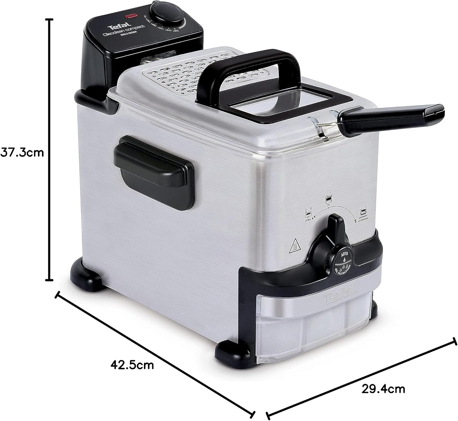 Thumbnail 4 de Tefal Oleoclean FR701616 : friteuse semi-professionnelle compacte 2 L avec filtration automatique