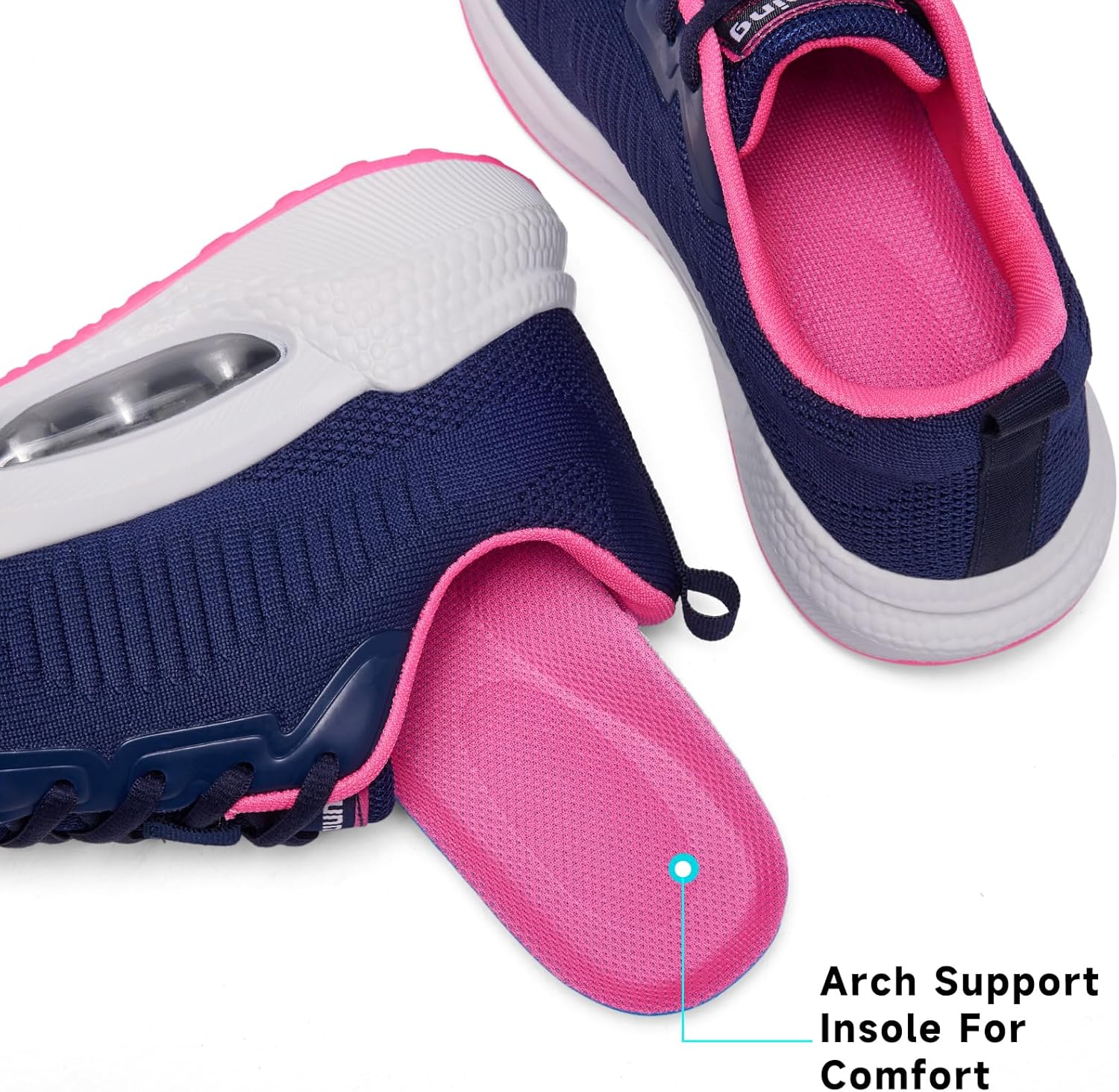 Detalle 2 de Zcbstl Women's Orthopedic Trainers with Arch Support and Air Cushion Memory Foam