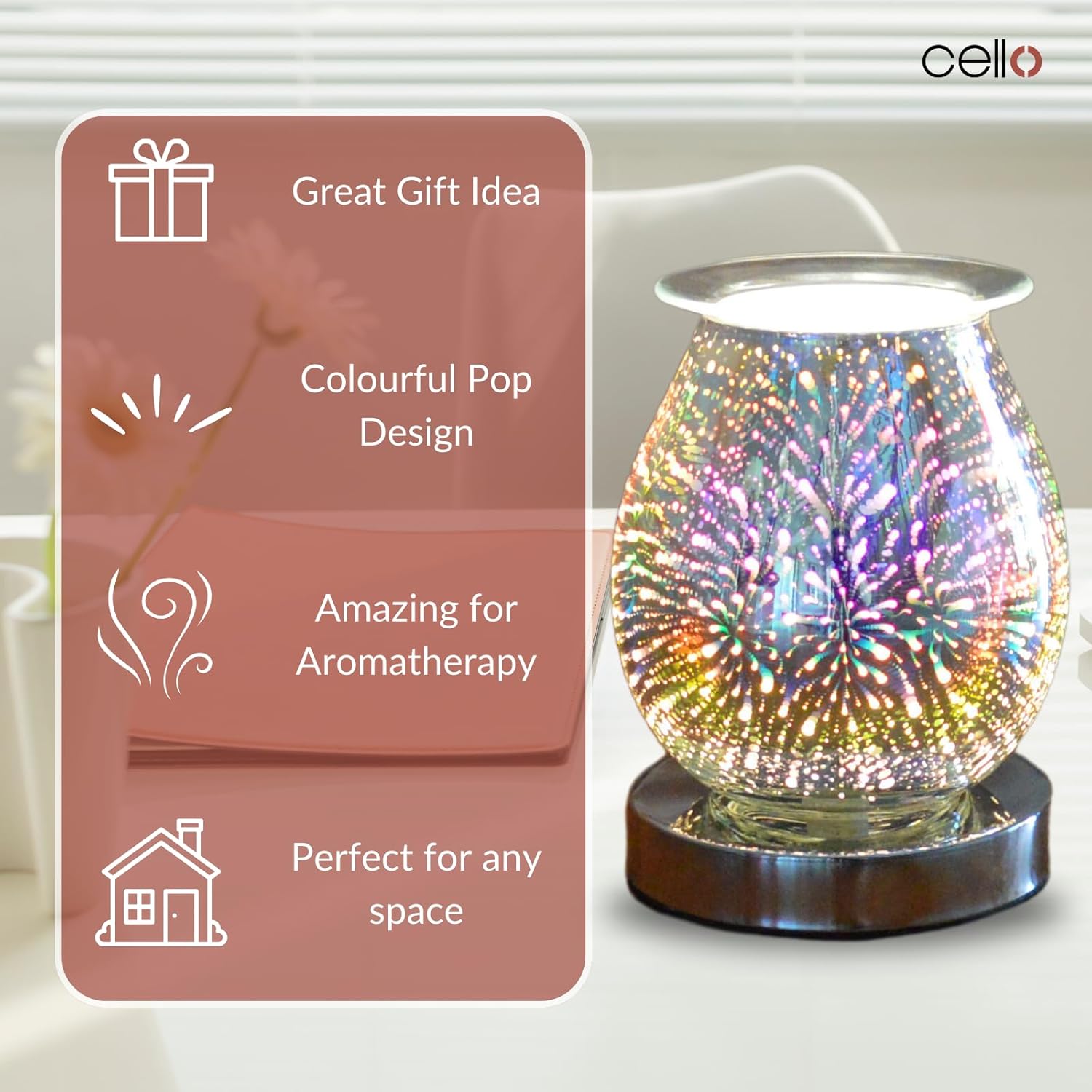 Thumbnail 6 de Cello Pop 3D Touch Electric Melt Burner (Electric Diffuser) for Wax Melts & Essential Oils