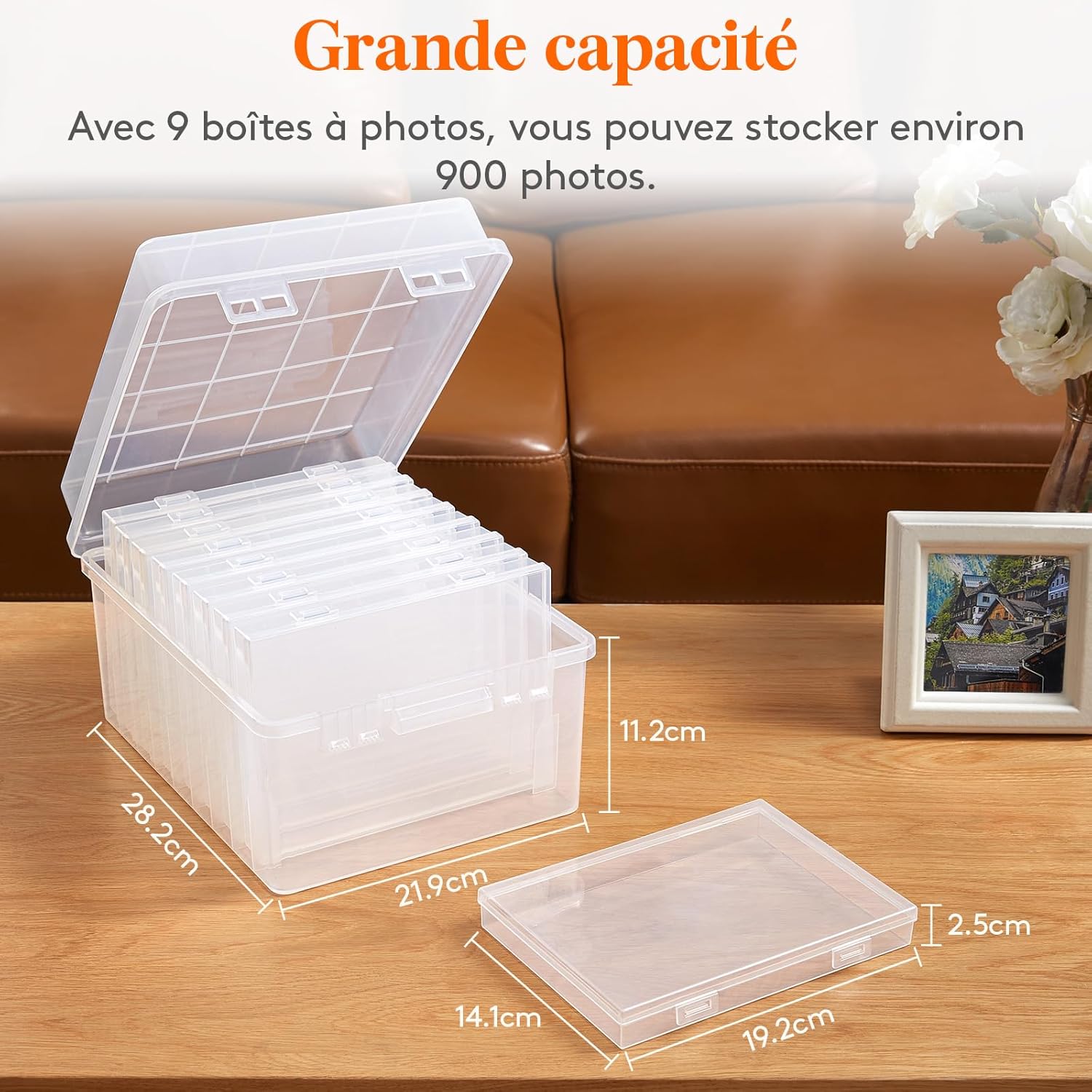 Thumbnail 2 de Lifewit Boîte de Rangement Photo 13x18cm 900 pcs