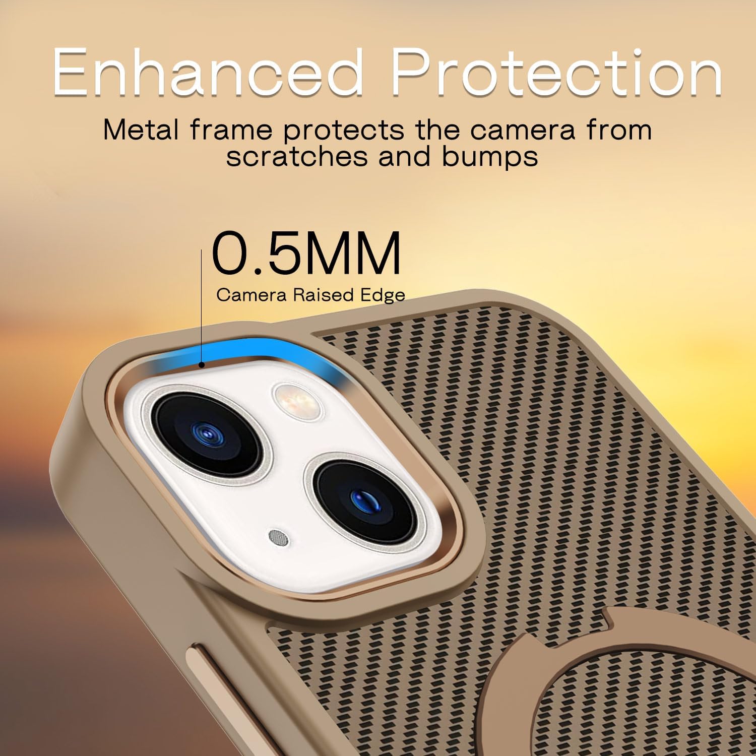 Detalle de XTCASE Coque magnétique pour iPhone 12/12 Pro avec anneau 360° compatible MagSafe
