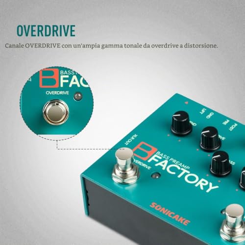 Thumbnail 3 de SONICAKE Pedale per basso con overdrive Preamp analogico