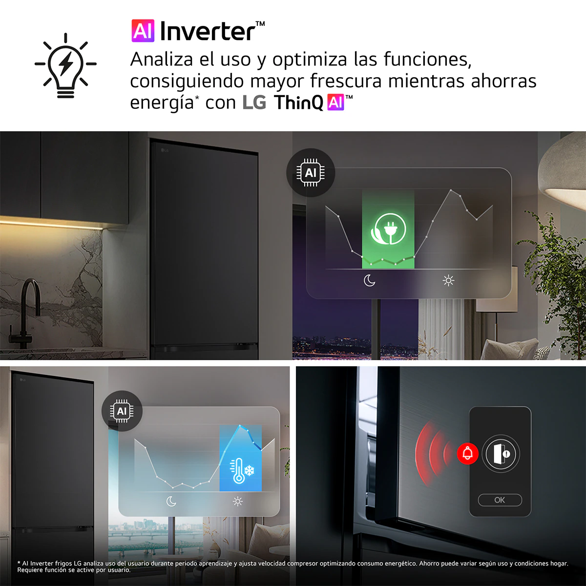 Thumbnail 5 de LG GBBS716CPY Frigorífico Combi 1,86 m 📺