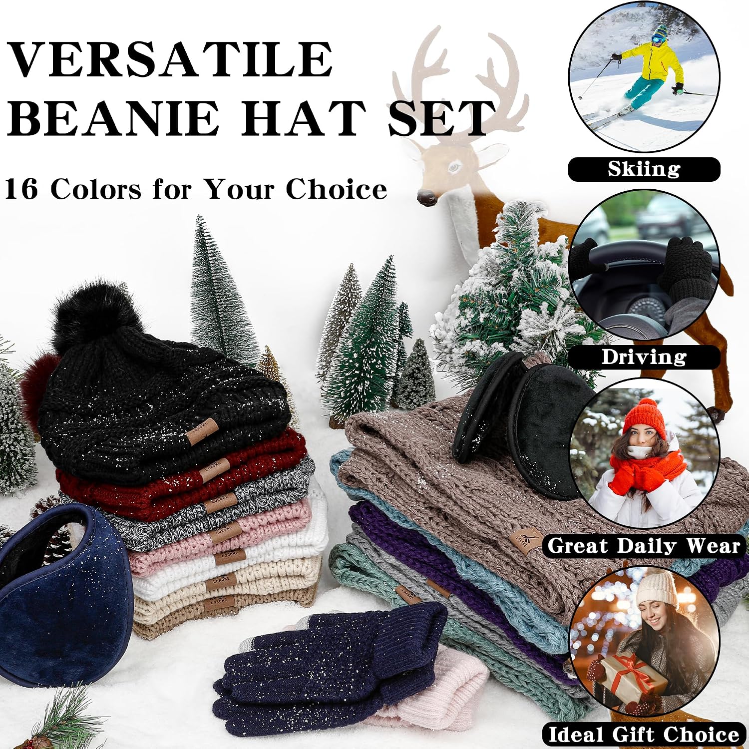 Thumbnail 6 de Winter Hat Set 4-in-1 🧣