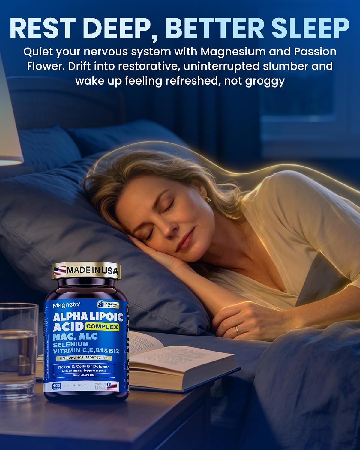Detalle de Megneta Liposomal R-Alpha Lipoic Acid Supplement, 100 Count