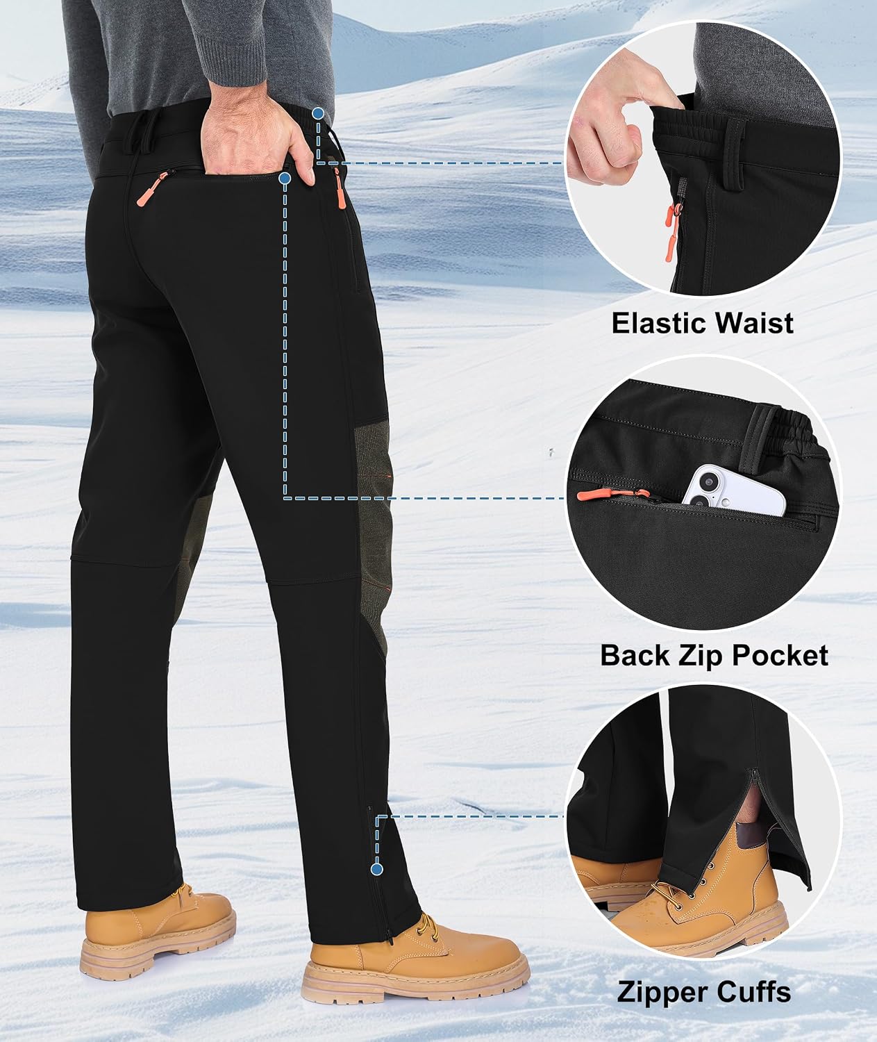 Thumbnail 4 de Zoofly Mens Winter Snow Pants Waterproof