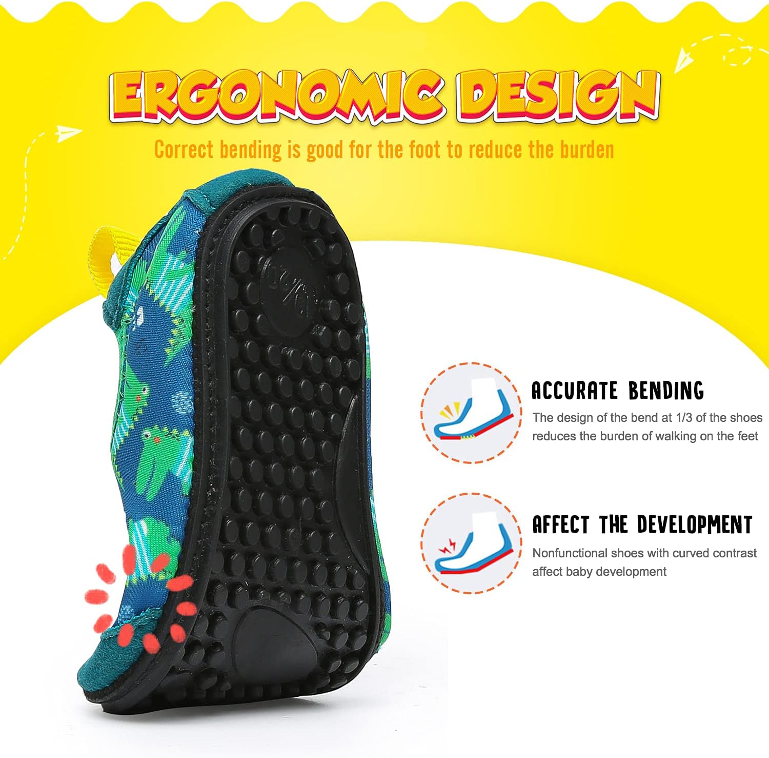 Thumbnail 2 de Yorgou Baby Water Shoes – Lightweight barefoot-style aqua socks with non-slip sole