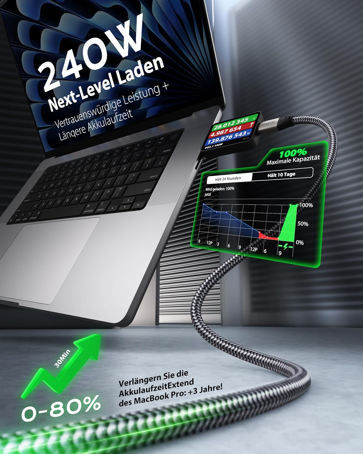 Thumbnail 3 de Stouchi 40Gbps USB4 Verlängerung 1 m 🔌