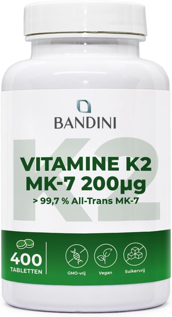 Detalle de BANDINI Vitamine K2 MK7 200 µg, 400 tabletten, vegan
