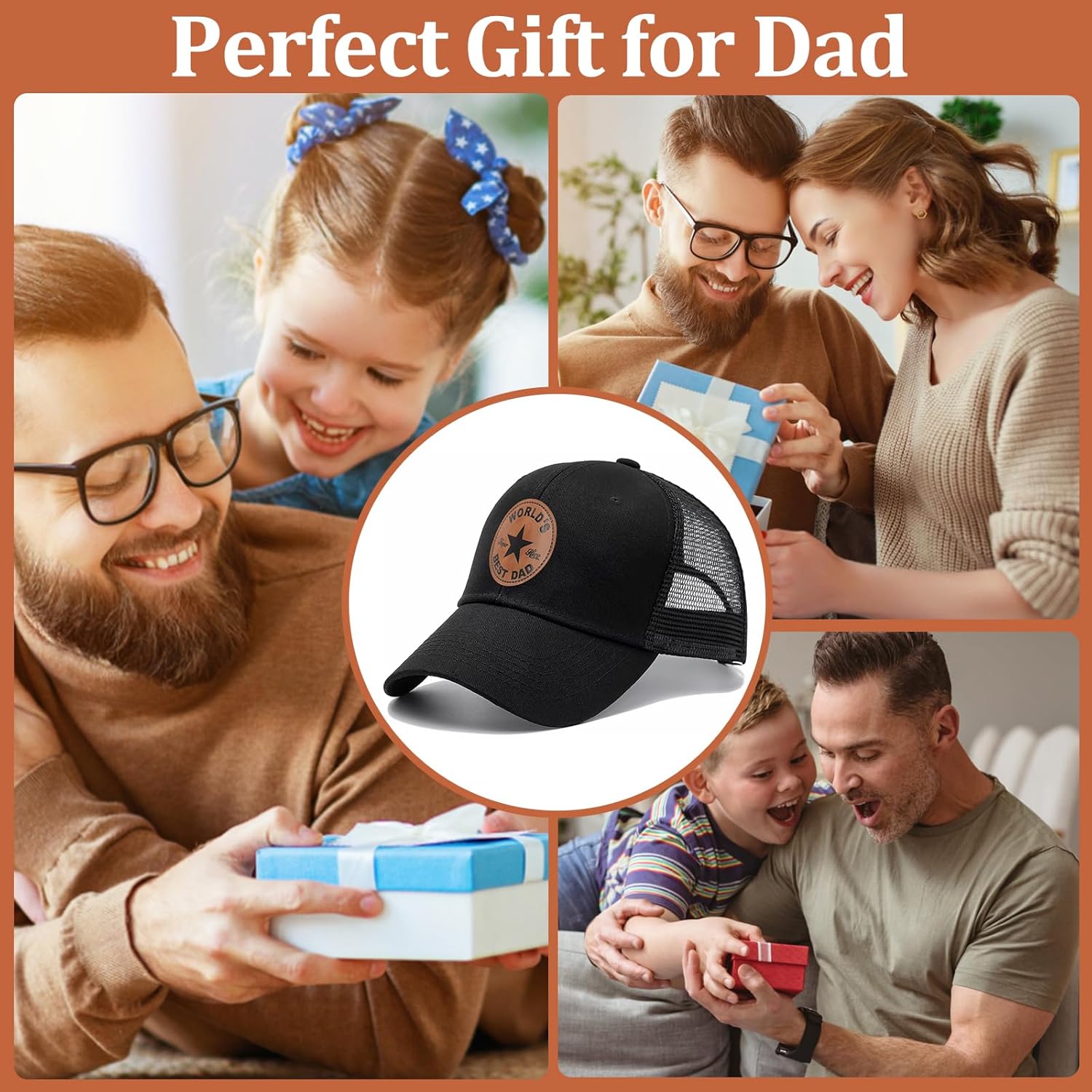Thumbnail 6 de Casleovf Fathers Day Cap Gifts from Daughter Son – Adjustable Baseball Cap for Dad, Stepdad, Grandad and More