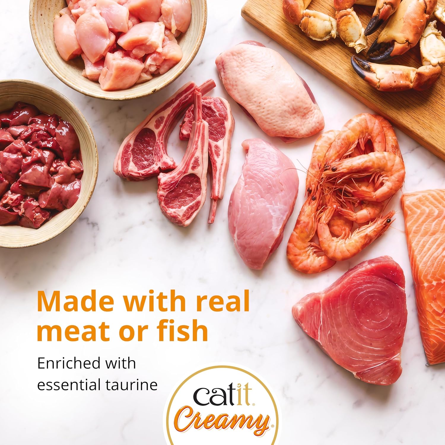 Detalle de Catit Creamy Variety Pack 50 x 10g 🐱