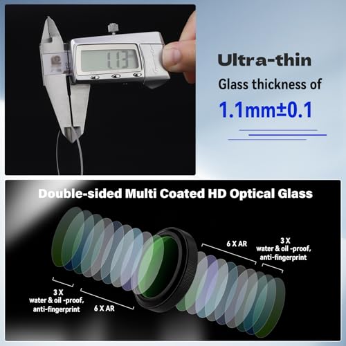 Detalle de Haoge MC UV Objektivschutzfilter für Fujifilm GFX100RF – Schutz und Klarheit ohne Adapter