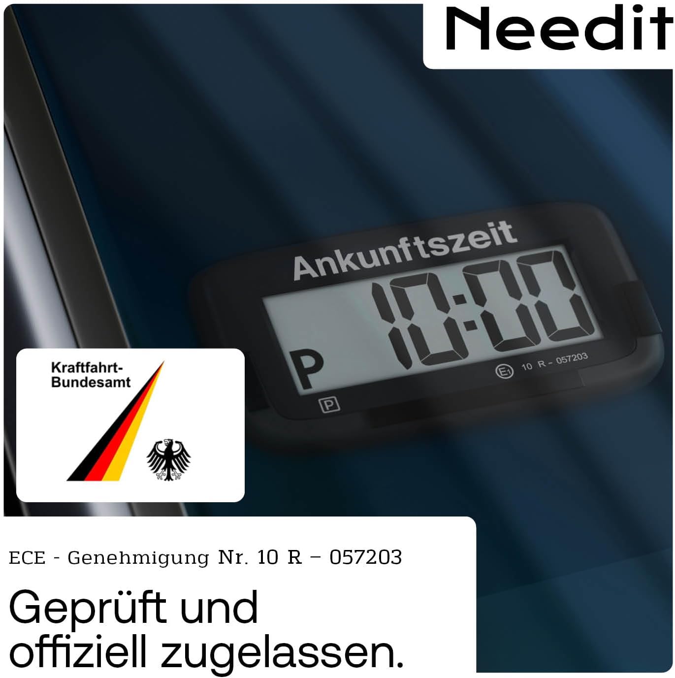 Detalle 2 de Needit PARK Micro I – ultradünne elektronische Parkscheibe mit KBA-Zulassung