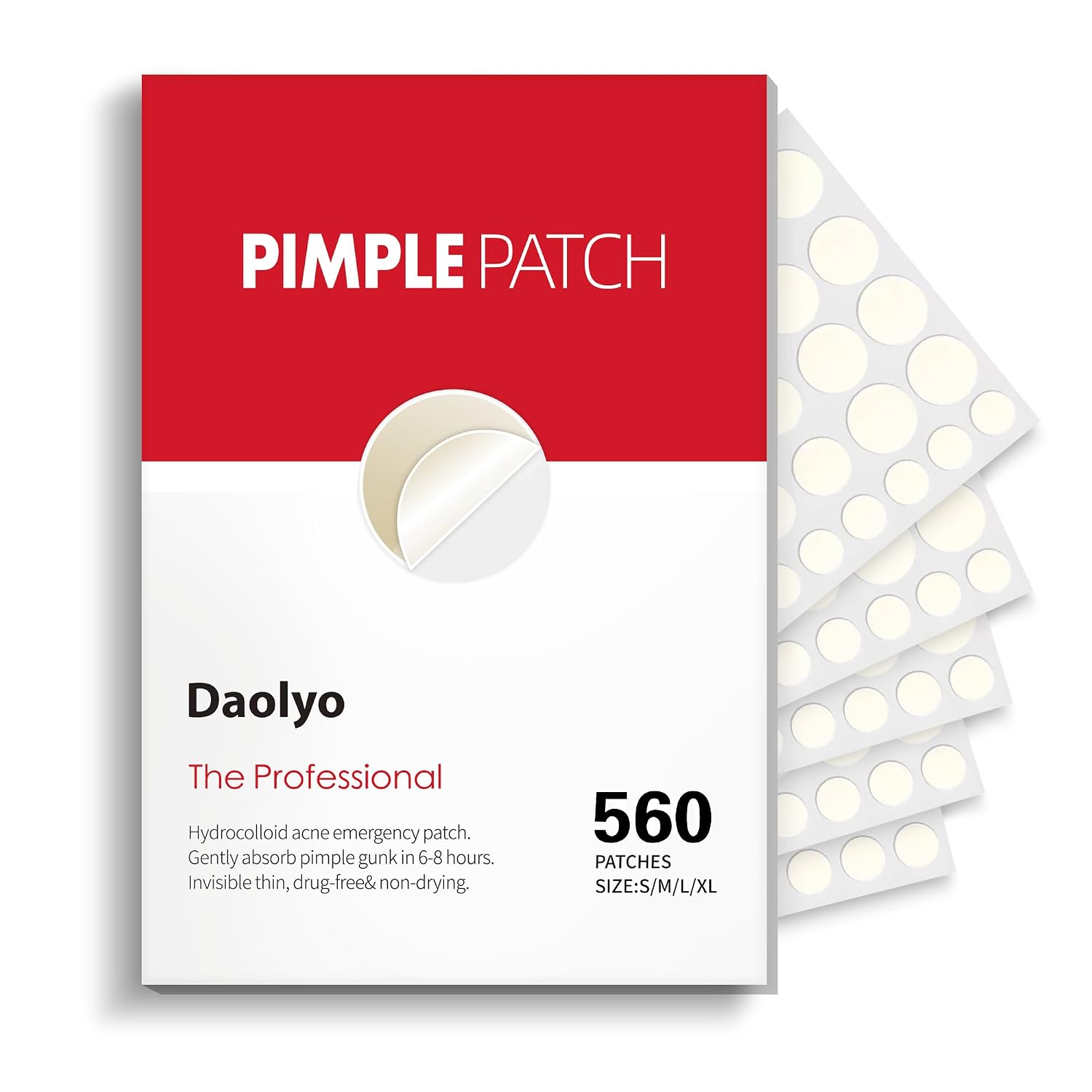 Detalle de Daolyo Hydrocolloid Pimple Patches, 560 Count