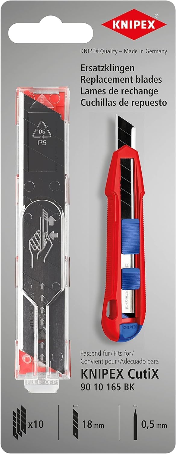 Detalle de KNIPEX 90 10 165 E02 reservblad för 90 10 165 BK, 10-pack, 119 mm