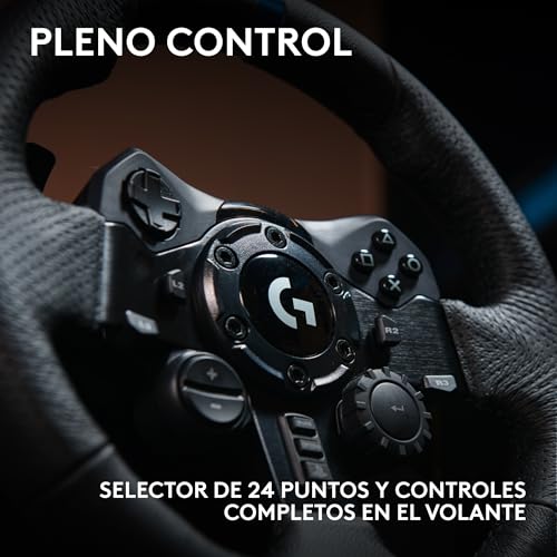 Detalle de Logitech G G923 Racing Wheel and Pedals con TRUEFORCE y doble embrague programable