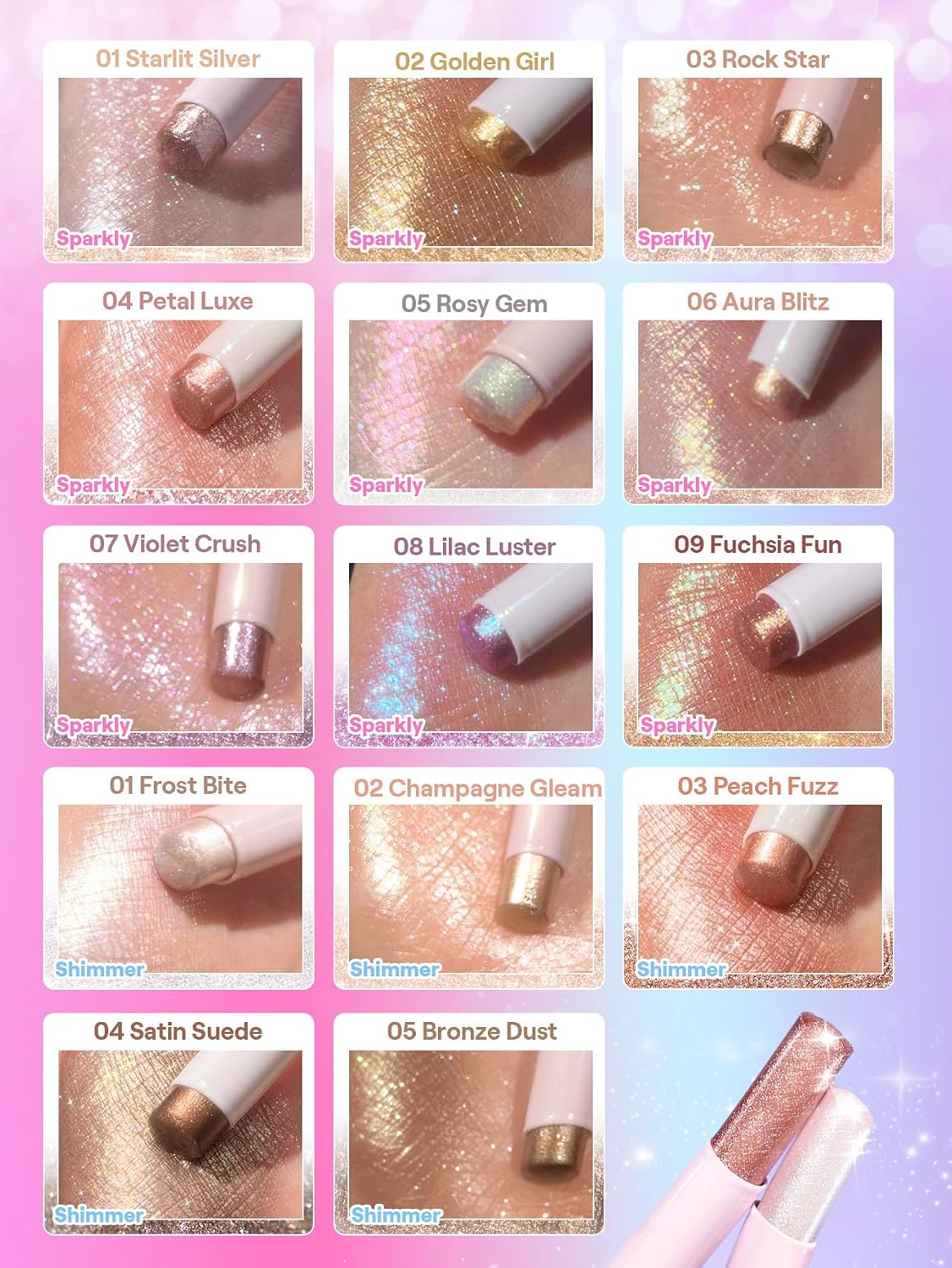 Thumbnail 6 de SHEGLAM sb251126848188144644 Crystal Jelly Glaze Stick, 01 Frost Bite