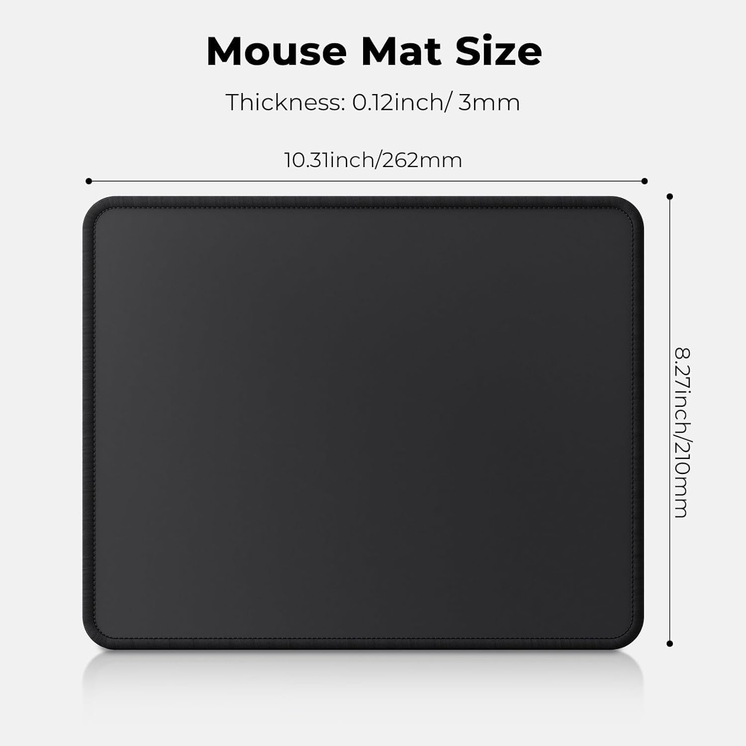 Thumbnail 6 de Cimetech Tapis de Souris 3 mm – surface ultra lisse, base antidérapante, portable et lavable