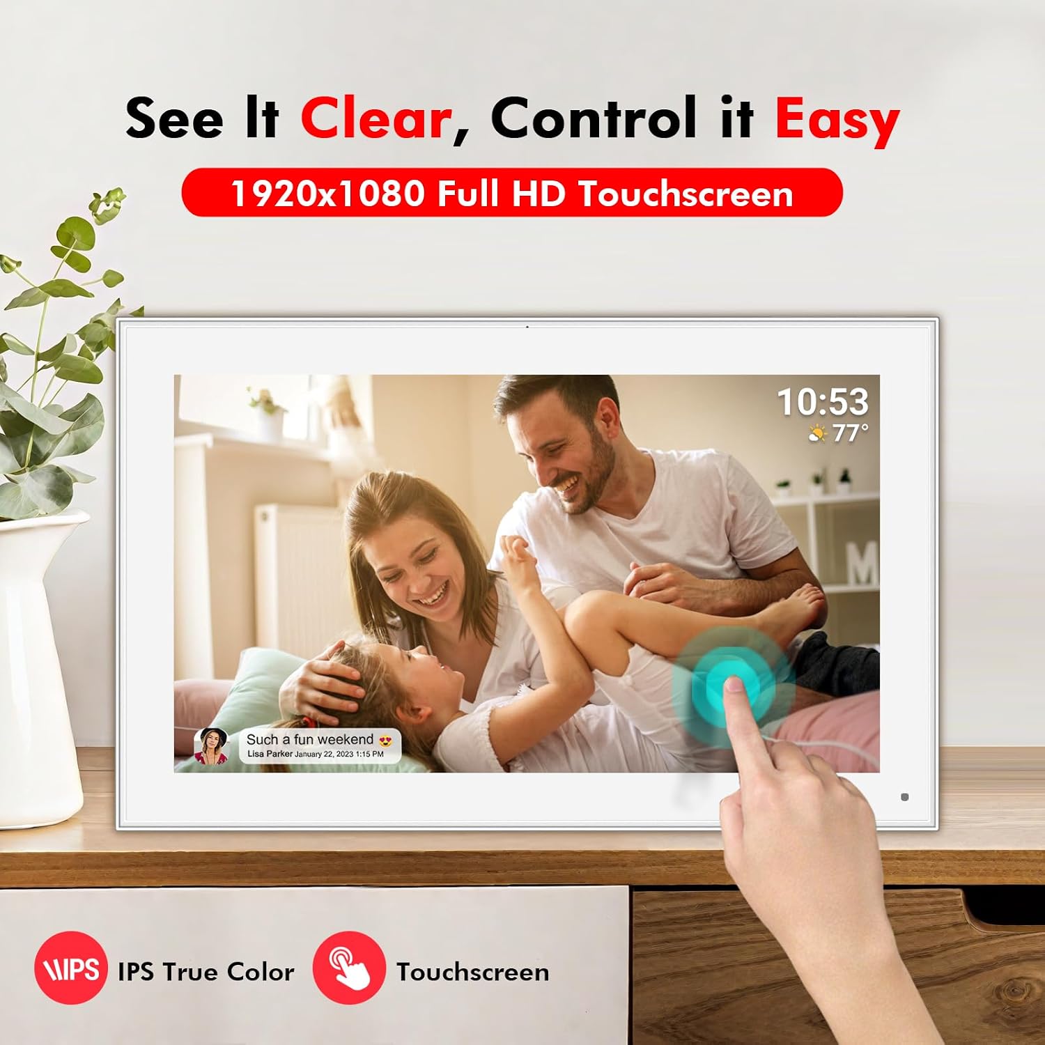 Thumbnail 4 de FRAMEO 15.6" Digital Photo Frame 32GB