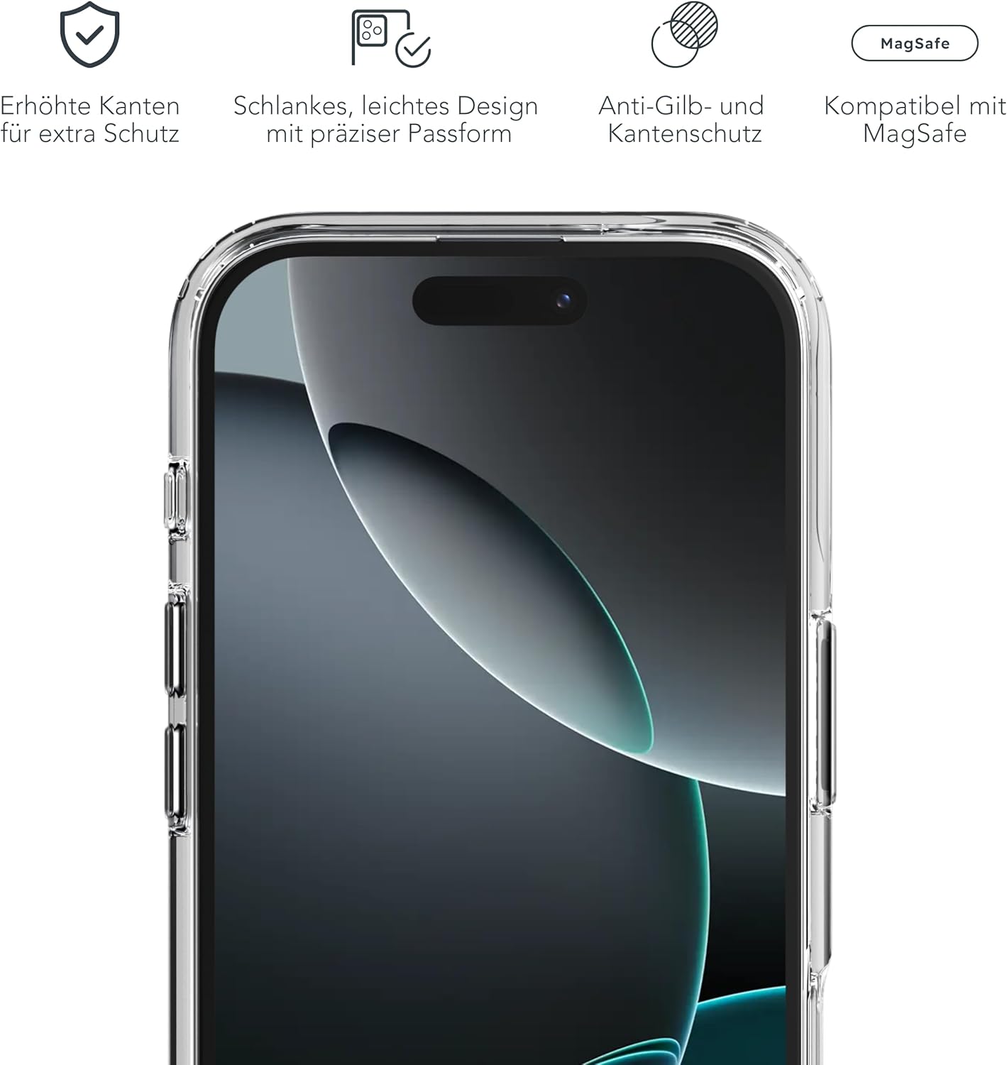 Thumbnail 2 de VONMÄHLEN Custodia Trasparente per iPhone 16: MagSafe, anti-ingiallimento e design ultra-sottile