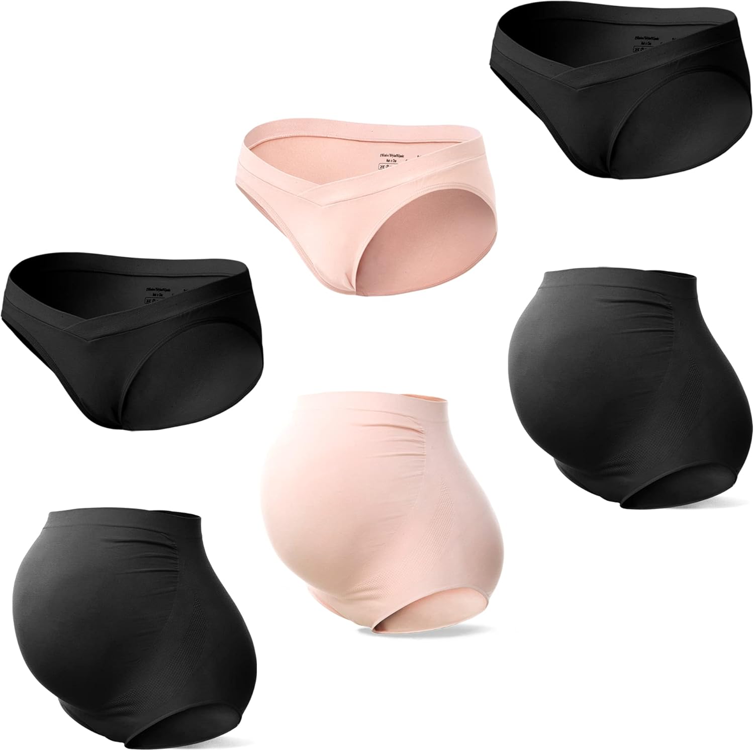 Thumbnail 6 de SUNNYBUY Women’s Maternity High Waist Seamless Hipster Over-Bump Underwear (Pregnancy)
