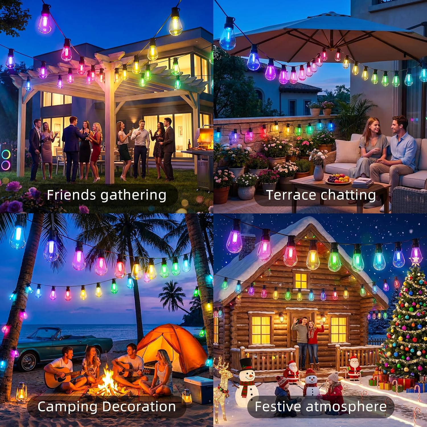 Thumbnail 2 de Outdoor String Lights, 200 ft