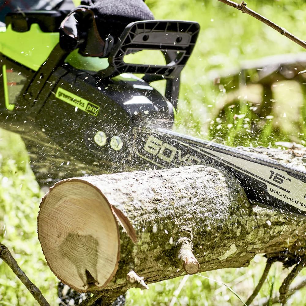 Thumbnail 5 de Greenworks Cordless Chainsaw, 18-Inch