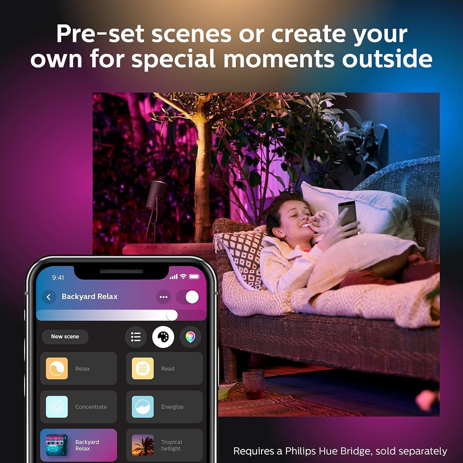 Thumbnail 3 de Philips Hue Lily Outdoor Spotlight Kit 3 Pack