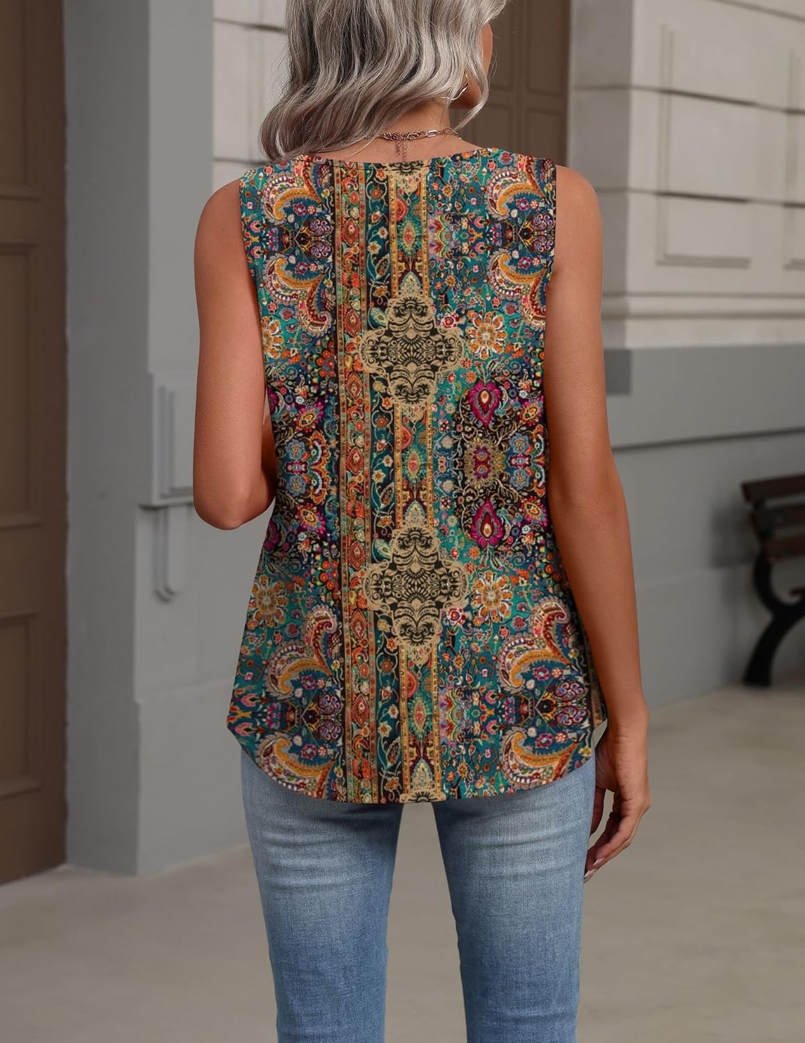 Thumbnail 4 de Zeagoo Tank Top V Neck Loose Fit