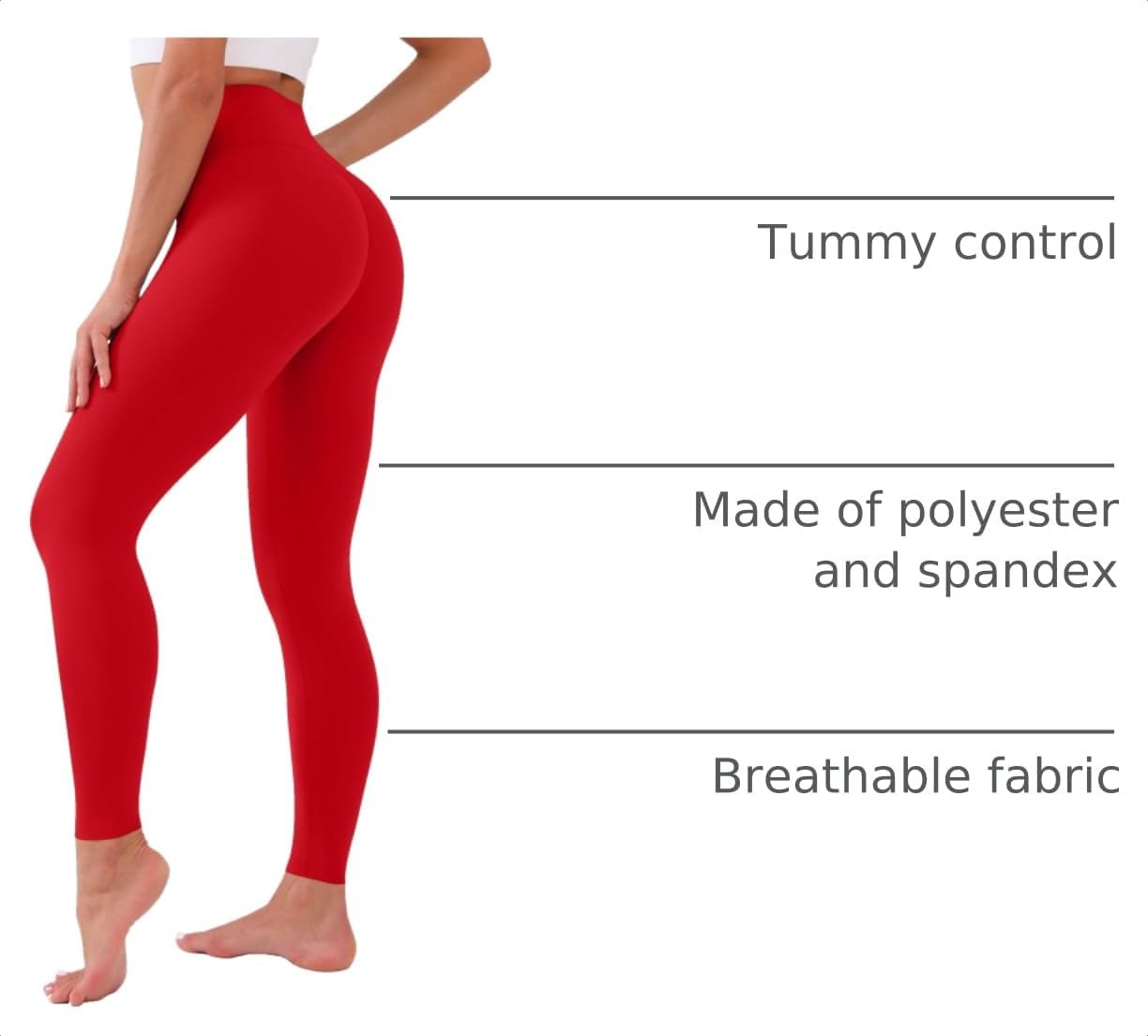 Detalle 2 de CHANAN Women's Leggings, High-Waisted