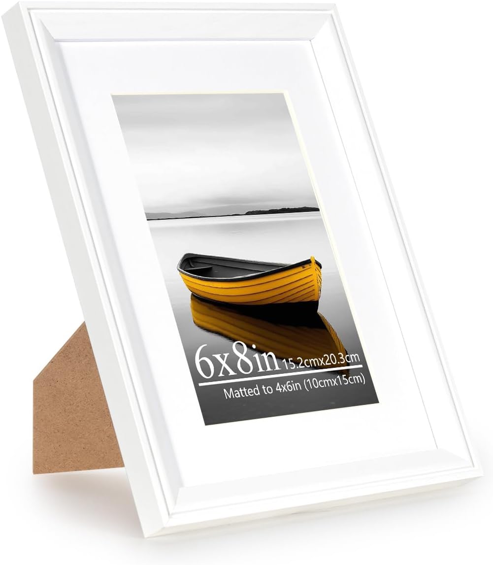 Thumbnail 6 de Baoee 20x30 Schwarz-Weiß zweifarbiger Bilderrahmen (2er-Set) mit Acrylglas