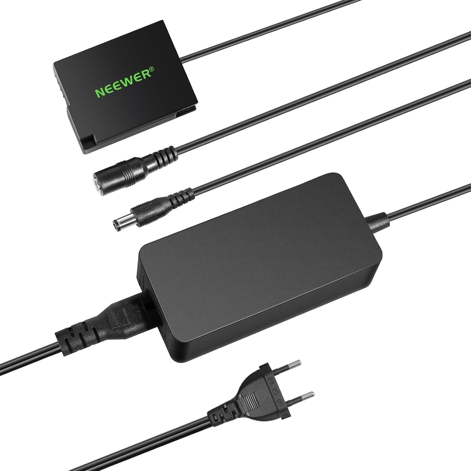 Thumbnail 6 de NEEWER Batterie factice de remplacement LP-E6 avec coupleur CC et adaptateur secteur (compatible Canon EOS R, Ra, R3, R5, R6, R7…)