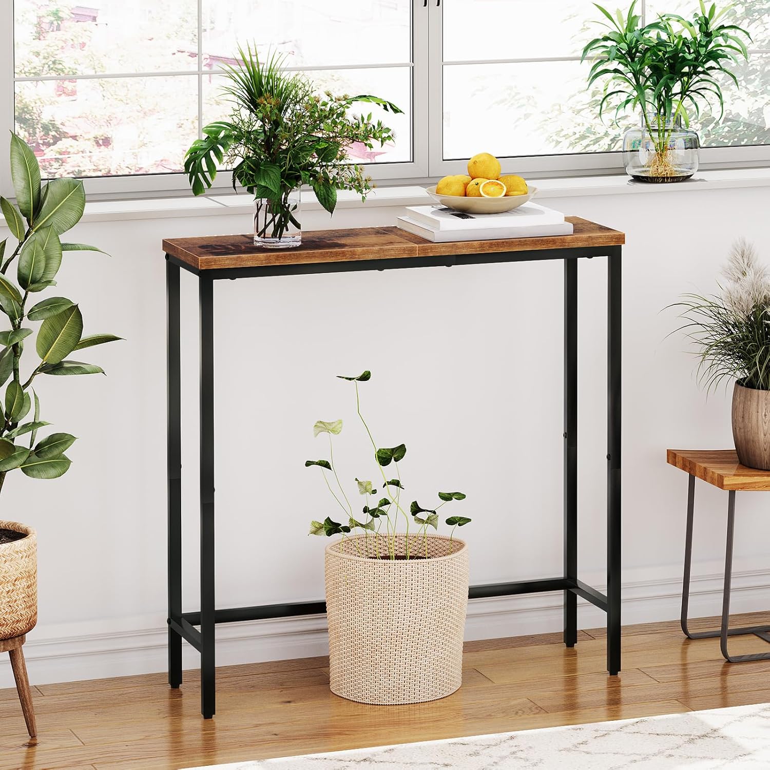 Detalle 2 de HOOBRO Console Table 75x24x75 cm