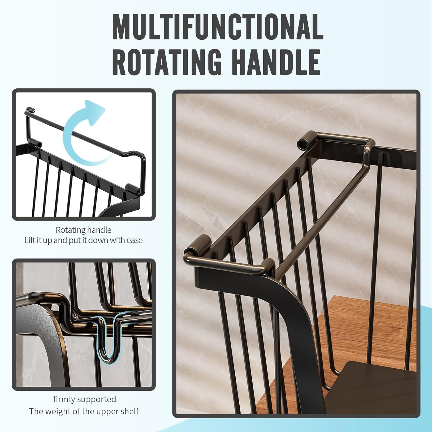 Thumbnail 6 de GAOKASE 4 Pcs Wire Baskets 14.57in