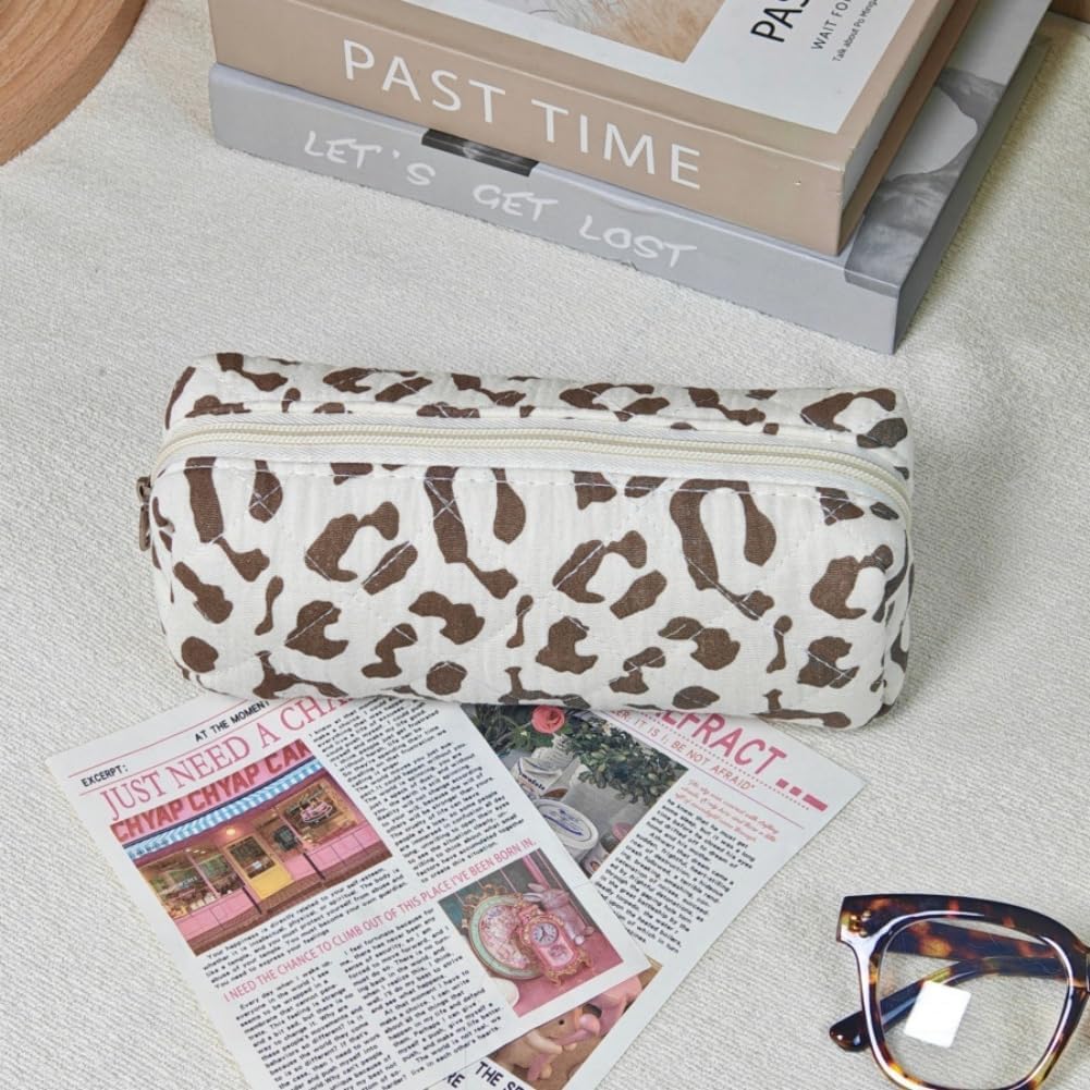 Detalle de Aucuu Grande Trousse de Maquillage — Lot de 3 Trousse de Toilette en coton à motif floral