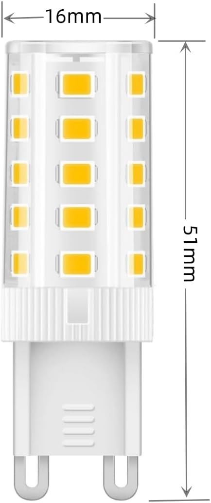 Thumbnail 1 de KitaBulb G9 LED Bulbs, 3W Warm White 3000K (6 Pack) – Non-Dimmable, 220-240V AC, Equivalent to 30W Halogen