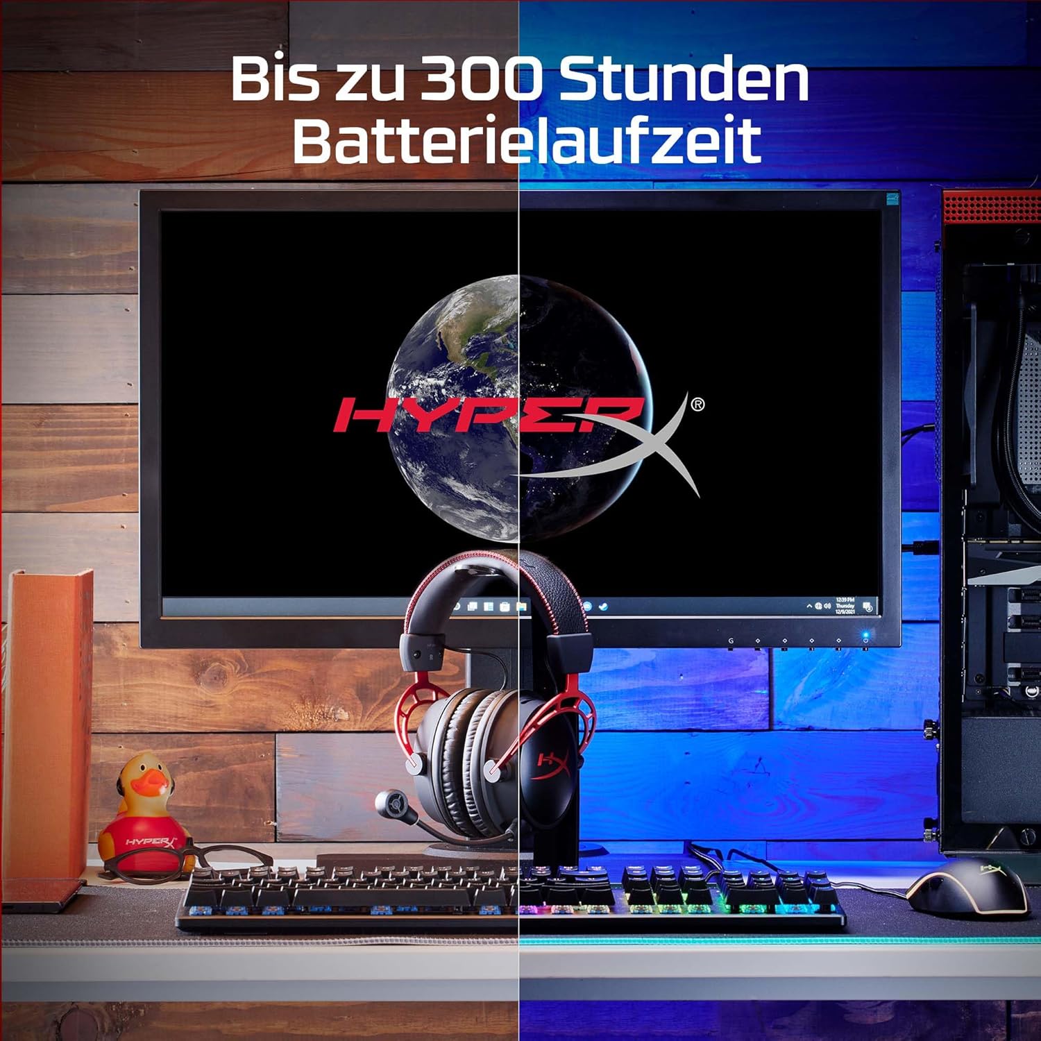 Thumbnail 1 de HyperX Cloud Alpha Wireless Gaming-Headset – bis zu 300 Std. Akkulaufzeit, DTS 3D Audio & 2,4 GHz Funk