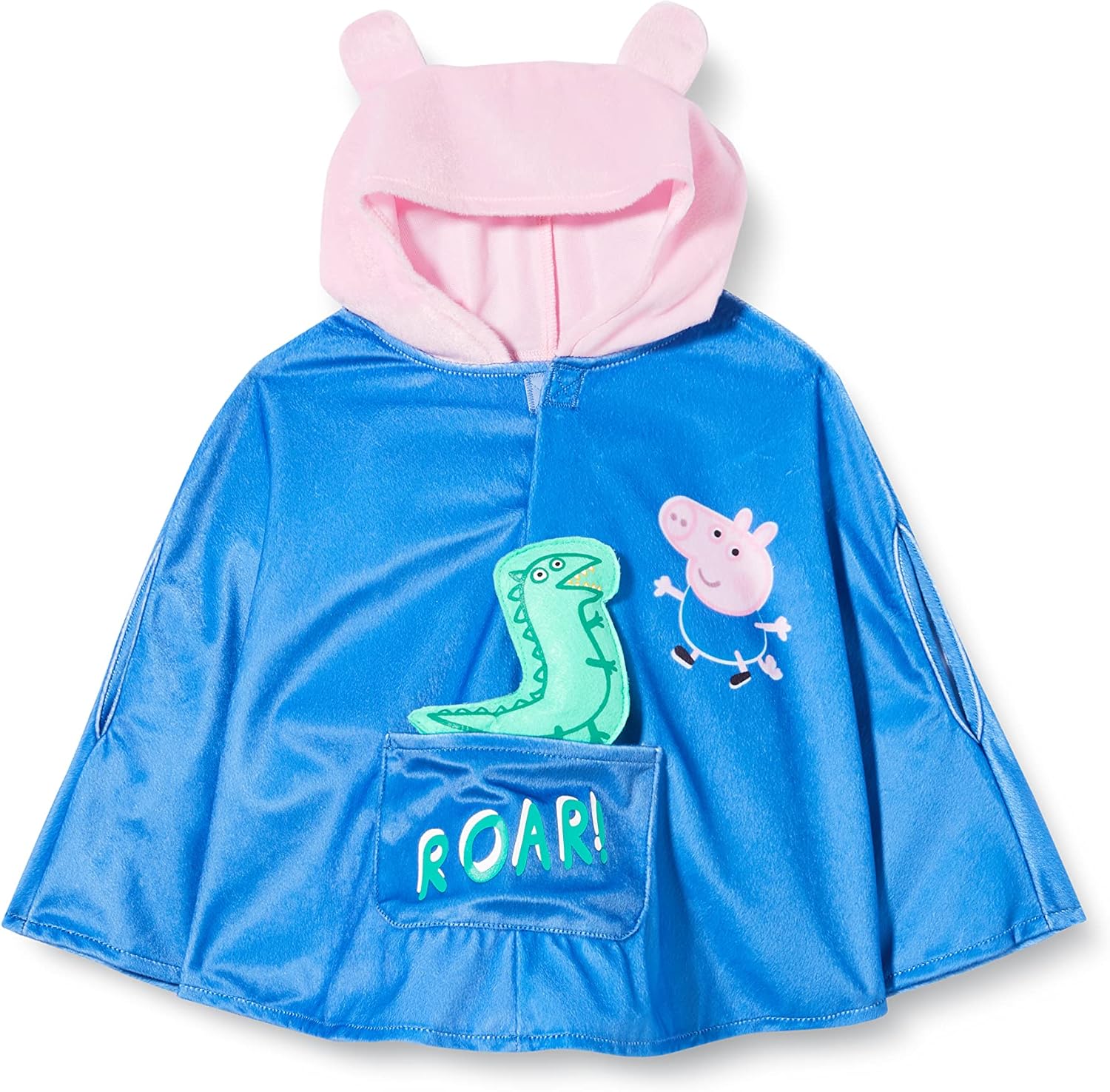Thumbnail 1 de Amscan Kinderkostüm Peppa Pig George – Kapuzenumhang mit Dinosaurier-Spielzeug, Größe 110