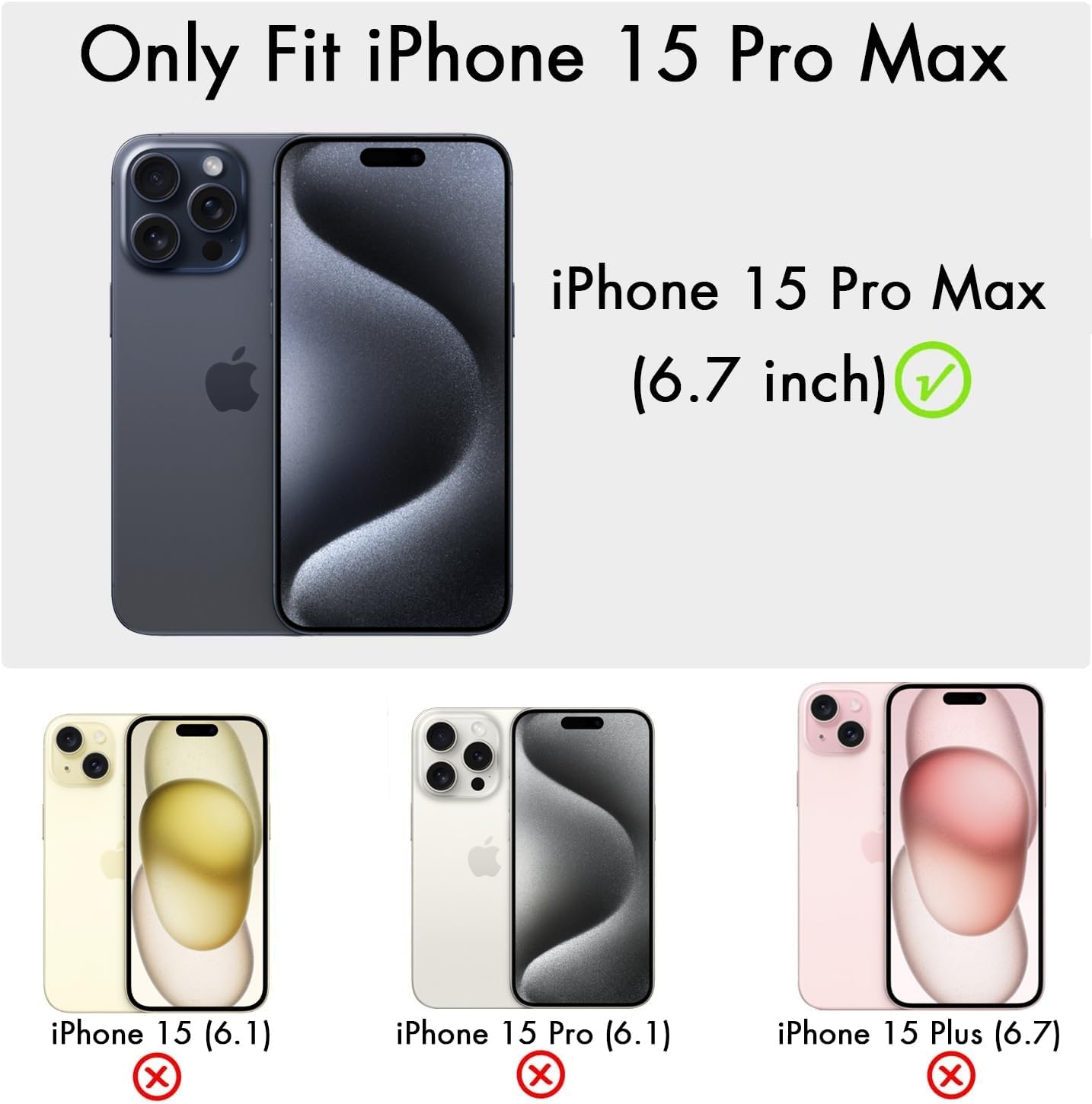 Thumbnail 6 de Finyosee iPhone 15 Pro Max Case, Green Striped TPU with Raised Edges