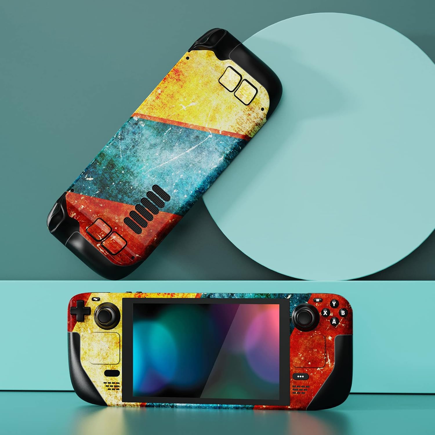 Detalle de playvital Steam Deck protective skin set