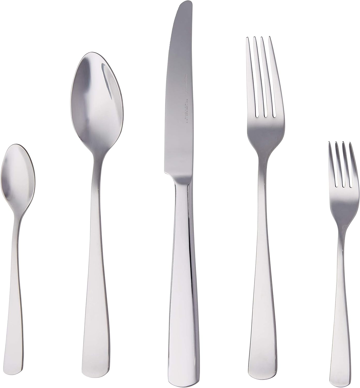 Thumbnail 6 de Amazon Basics 20-Piece Stainless Steel Cutlery Set with Round Edge Handles