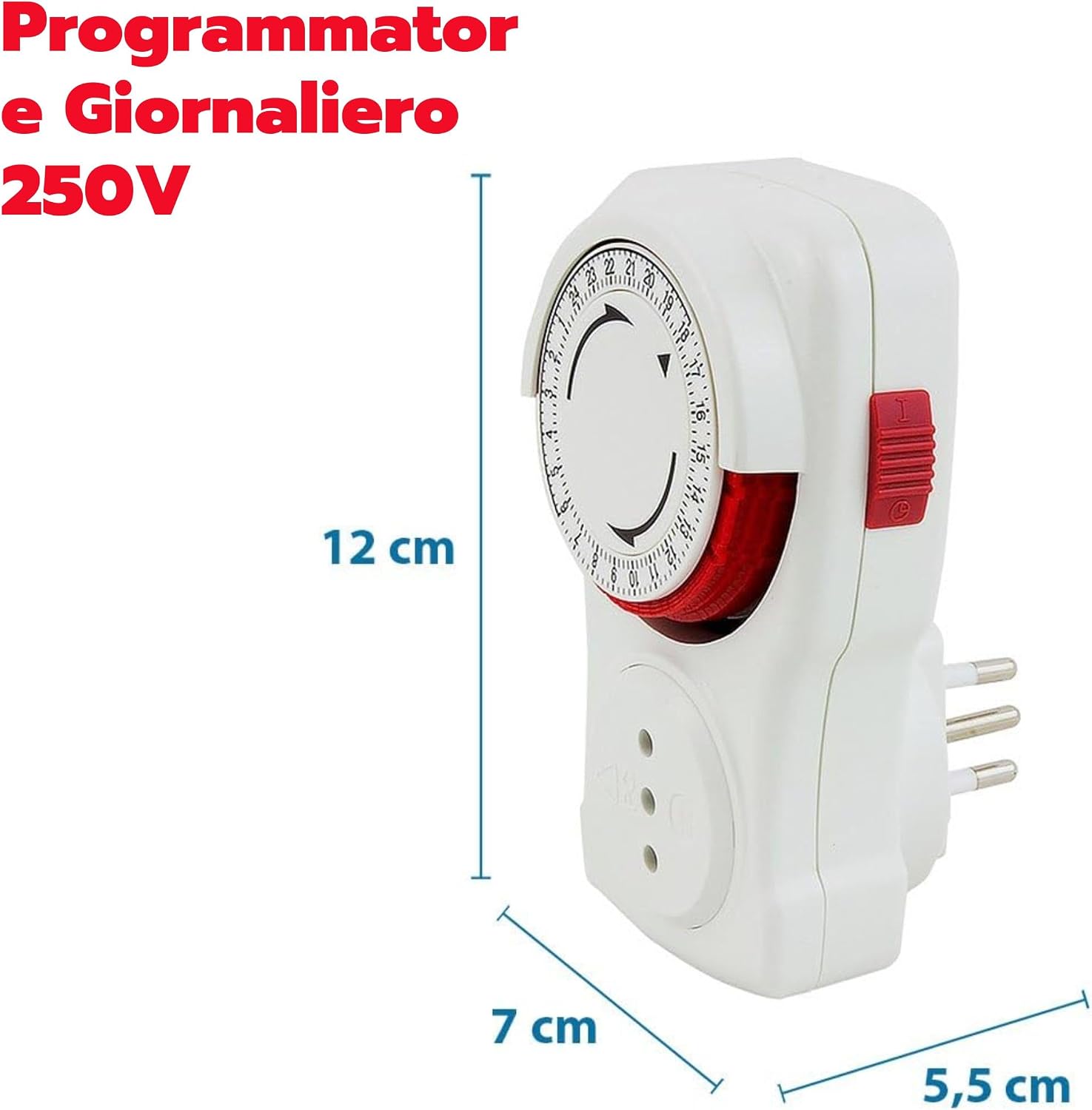 Detalle 2 de POLY POOL PP1407AM Programmatore Giornaliero: timer per presa elettrica, 15 minuti di intervallo