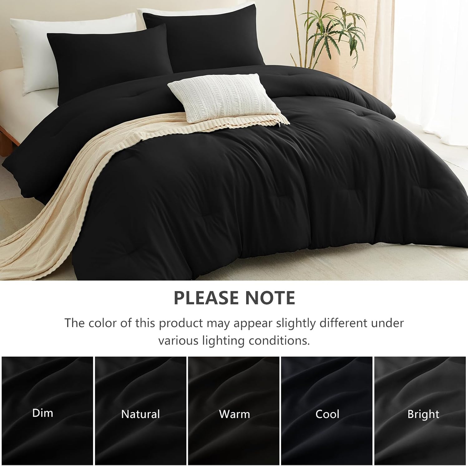 Thumbnail 6 de CozyLux Queen Comforter Set 88x88