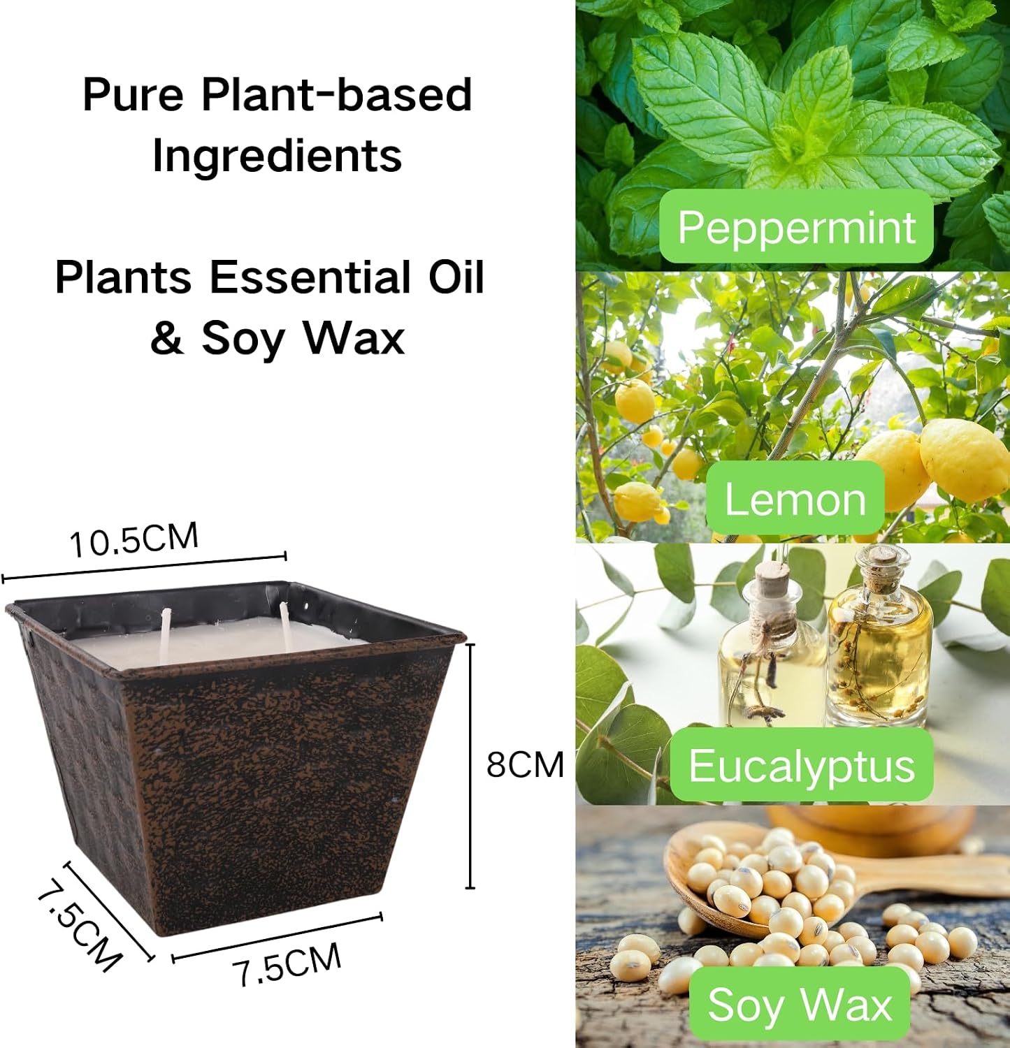 Thumbnail 2 de Lemon Eucalyptus Outdoor Candles 2 pack