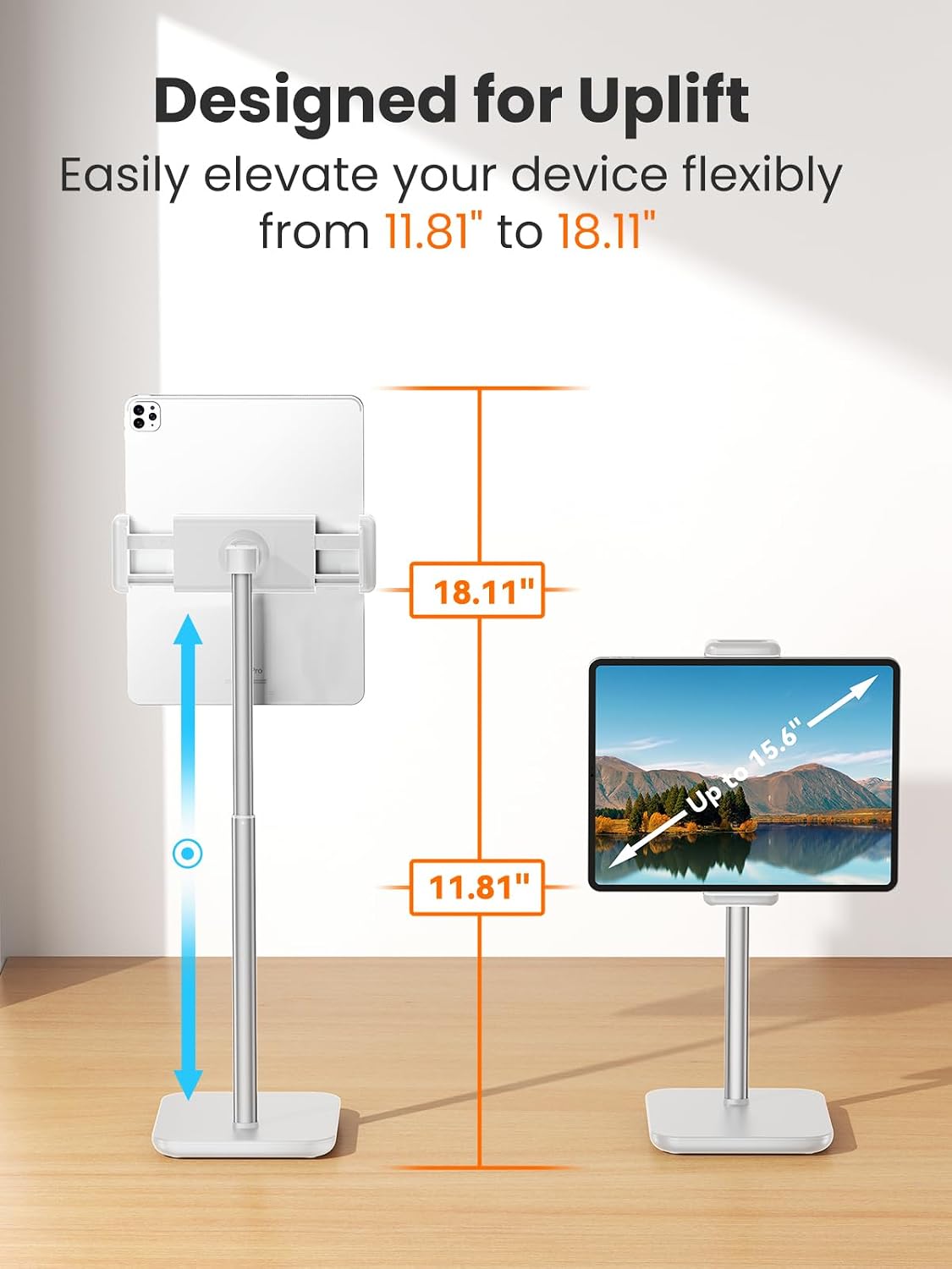 Thumbnail 2 de tounee TS2 Portable Monitor and Tablet Stand, Adjustable Height, 360° Rotation