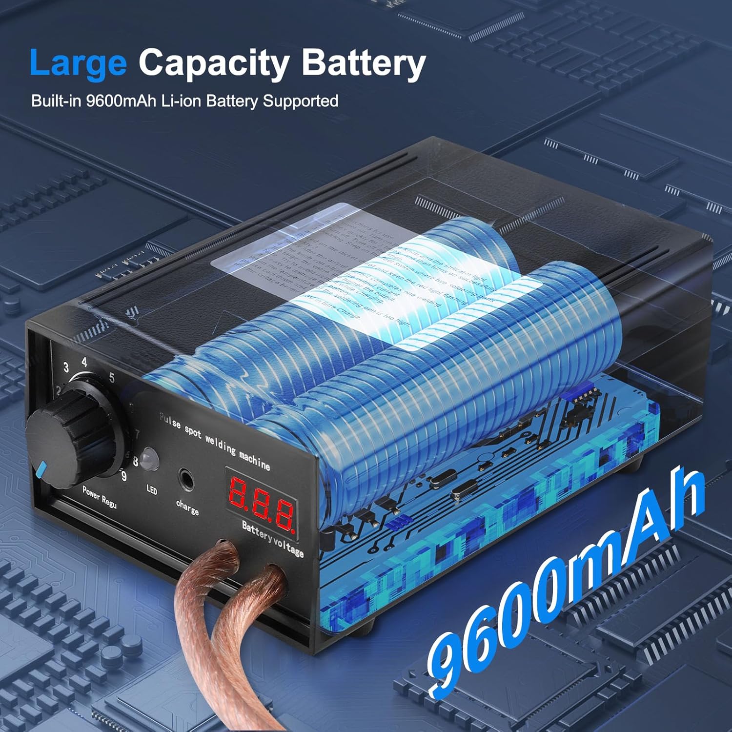 Thumbnail 6 de Saldatore a punti a batteria portatile 8000W con pedale e doppia uscita