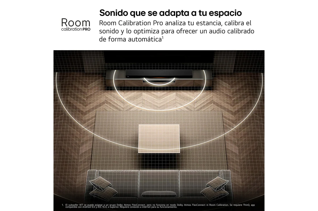 Detalle de LG Sound Suite H7: Barra de sonido con Dolby Atmos FlexConnect